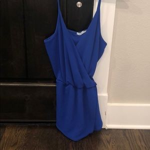 Royal blue skort romper